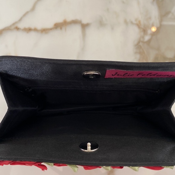 Julie Feldman evening bag, beautiful bouquet de roses, unique piece of art. - Picture 6 of 6